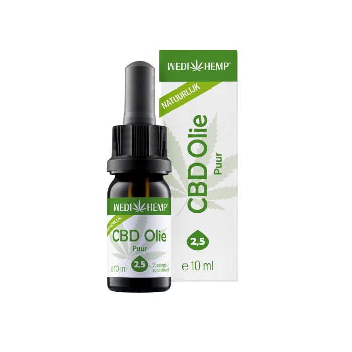 CBD Olie Puur 2,5% (Wedihemp) 10ml